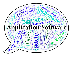 Image showing Application Software Means Programs Applications And Shareware