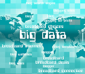 Image showing Big Data Shows Text Words And Large