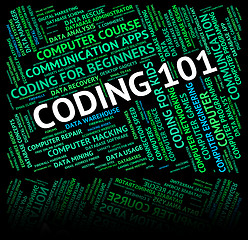 Image showing Word Coding Represents Code Guides And Guideline