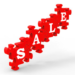 Image showing Sale Shows Symbol For Discount And Promotions