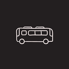 Image showing Bus sketch icon.