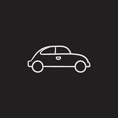 Image showing Car sketch icon.