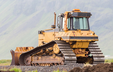 Image showing Bulldozer in the field