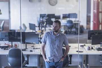 Image showing business man at modern  office