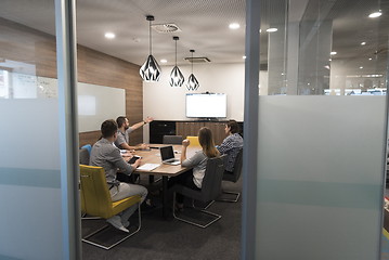 Image showing startup business team on meeting