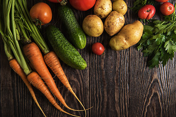 Image showing freshly grown raw vegetables
