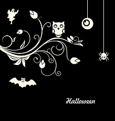 Image showing Halloween Flourish Dark Background
