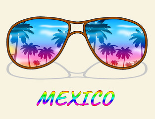 Image showing Mexico Vacation Means Time Off And Cancun