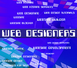 Image showing Web Designers Indicates Websites Website And Network