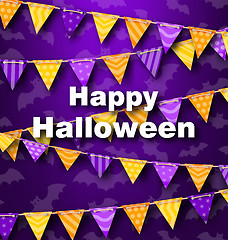 Image showing Colorful Hanging for Triangular String Halloween Party