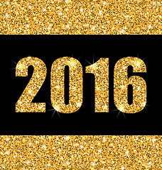 Image showing Shimmering Background with Golden Dust for Happy New Year