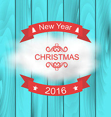 Image showing Merry Christmas Typography Lettering Design