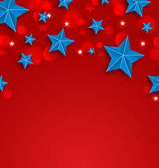 Image showing Stars Background for American Holidays, Place for Your Text
