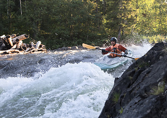 Image showing Kayaker in whitewater