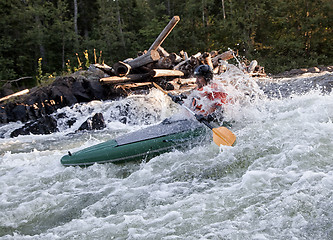 Image showing Kayaker in whitewater