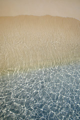 Image showing Tropical Beach and Water from Above