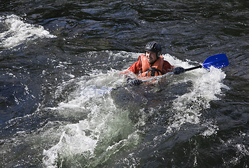 Image showing Kayaker in whitewater