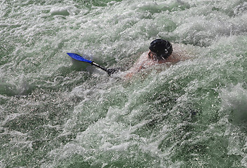 Image showing Kayaker in whitewater