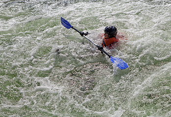 Image showing Kayaker in whitewater