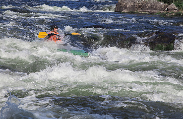 Image showing Kayaker in whitewater