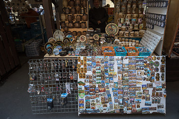 Image showing Souvenir shop at famous Havels Market in first week of Advent in