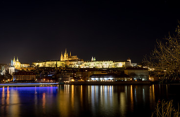 Image showing Night photo of Prague