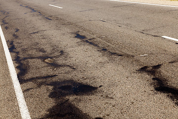 Image showing broken part of the road