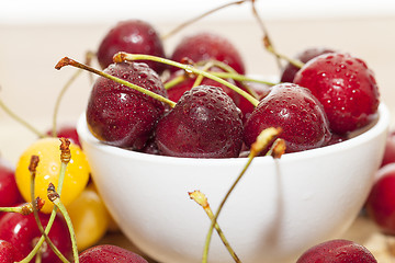 Image showing juicy and ripe cherries