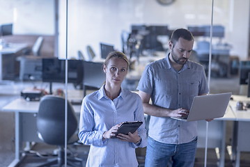 Image showing business couple at office