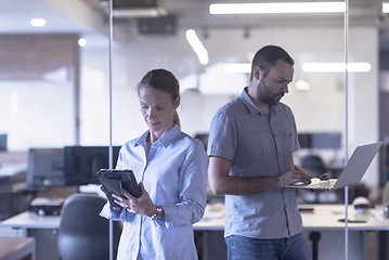 Image showing business couple at office