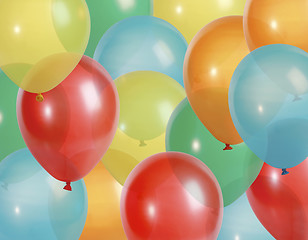 Image showing Party balloons background