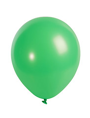 Image showing Green balloon isolated on white