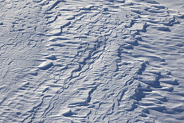 Image showing Off-piste slope after snowfall in ski resort