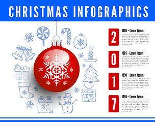 Image showing Christmas infographics vector illustration