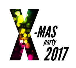 Image showing X-mas party with bokeh