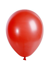 Image showing Red balloon isolated on white