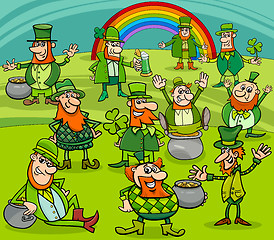 Image showing saint patrick day characters group