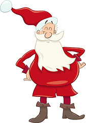 Image showing funny santa cartoon