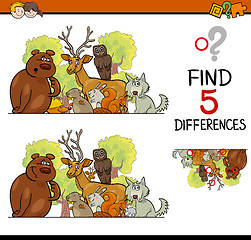 Image showing differences game for children