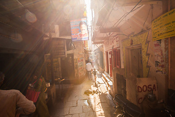 Image showing Back alleyways of Varanasi