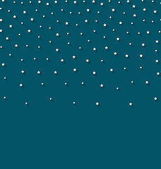 Image showing Xmas background with stars and circle particles