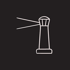 Image showing Lighthouse sketch icon.