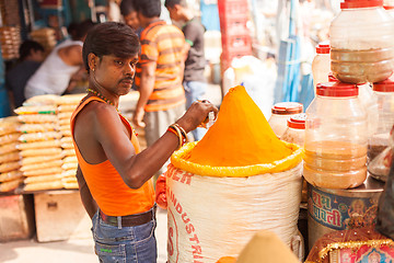 Image showing Spice vendor, Kolkata