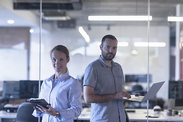 Image showing business couple at office