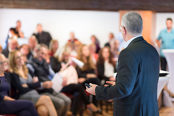 Image showing Speaker at Business Conference and Presentation.