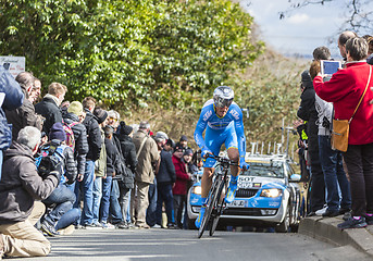 Image showing The Cyclist Evaldas Siskevicius - Paris-Nice 2016 