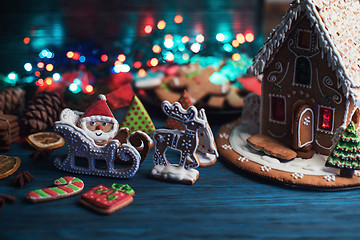 Image showing Different ginger cookies