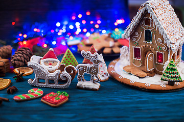 Image showing Different ginger cookies