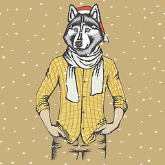 Image showing Husky vector illustration