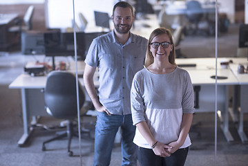 Image showing business couple at office